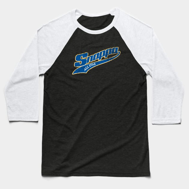 Snappa Blue & Gold Baseball T-Shirt by drunkdevo